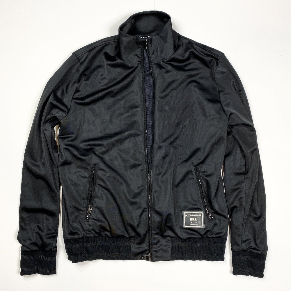 Dolce & Gabanna Logo Plaque Men Bomber Jacket